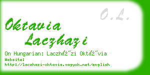 oktavia laczhazi business card